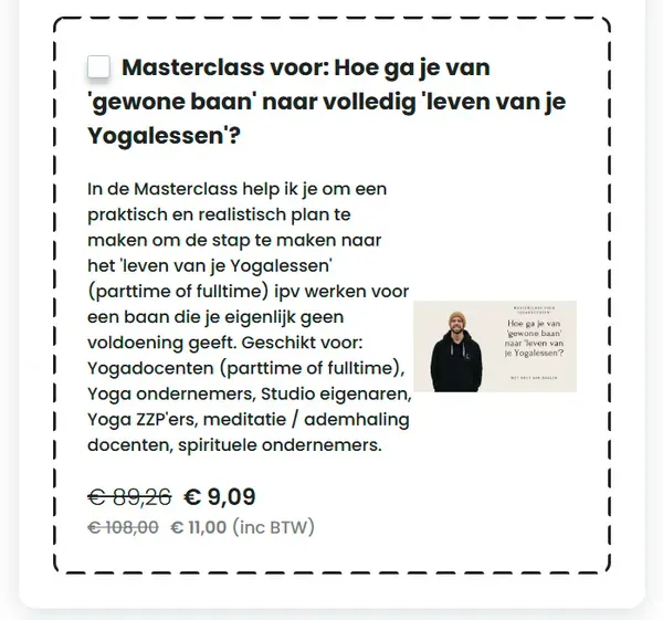 Happy With Yoga — Van yogablog naar platform met 2.000 betalende leden — autenthicoffers upsell happywithyoga funnel proof